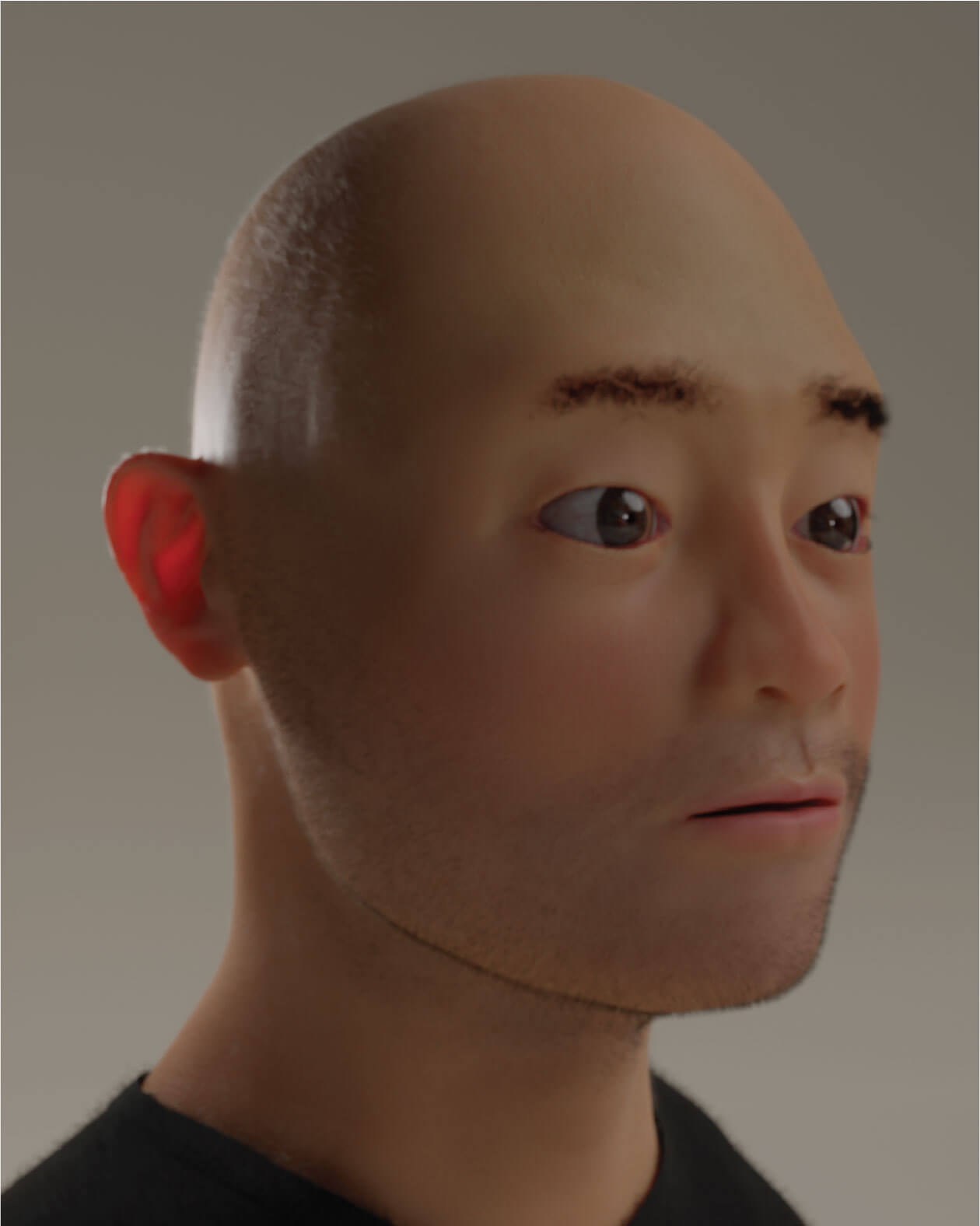 Human face render #1 neutral