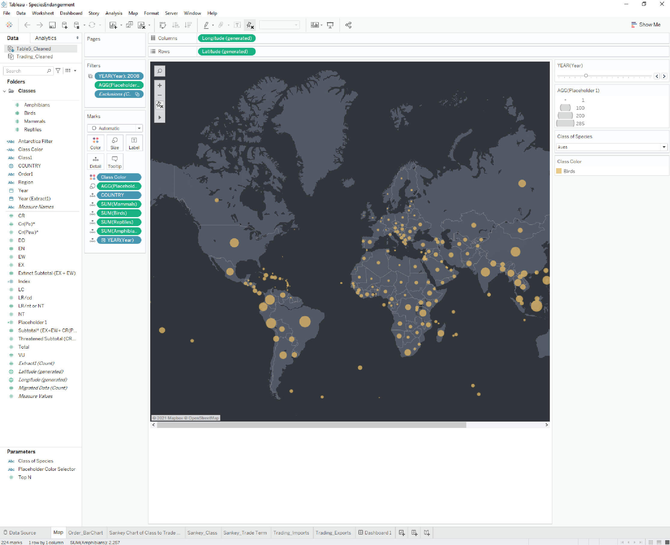 Integration of map data into Tableau