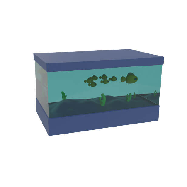 3D asset of aquarium