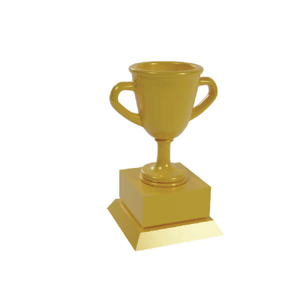 3D asset of trophy