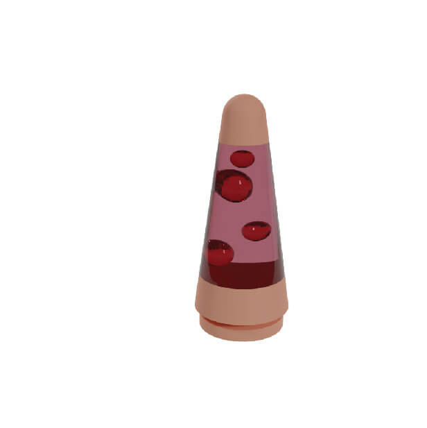 3D asset of lavalamp