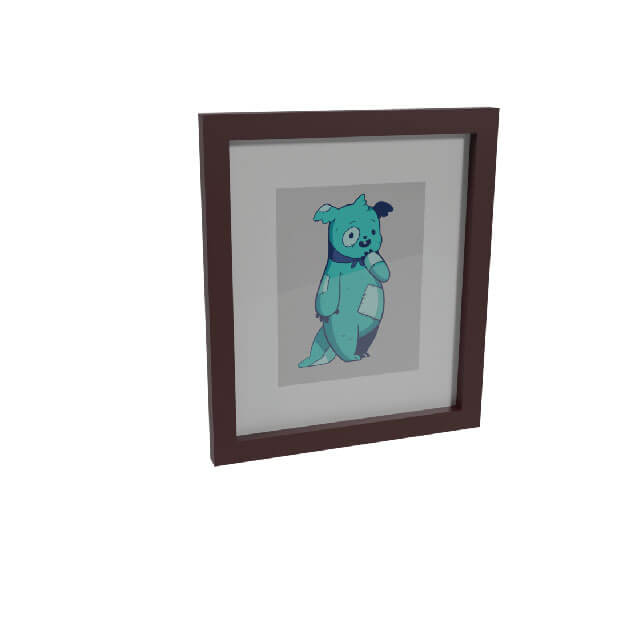 3D asset of picture frame