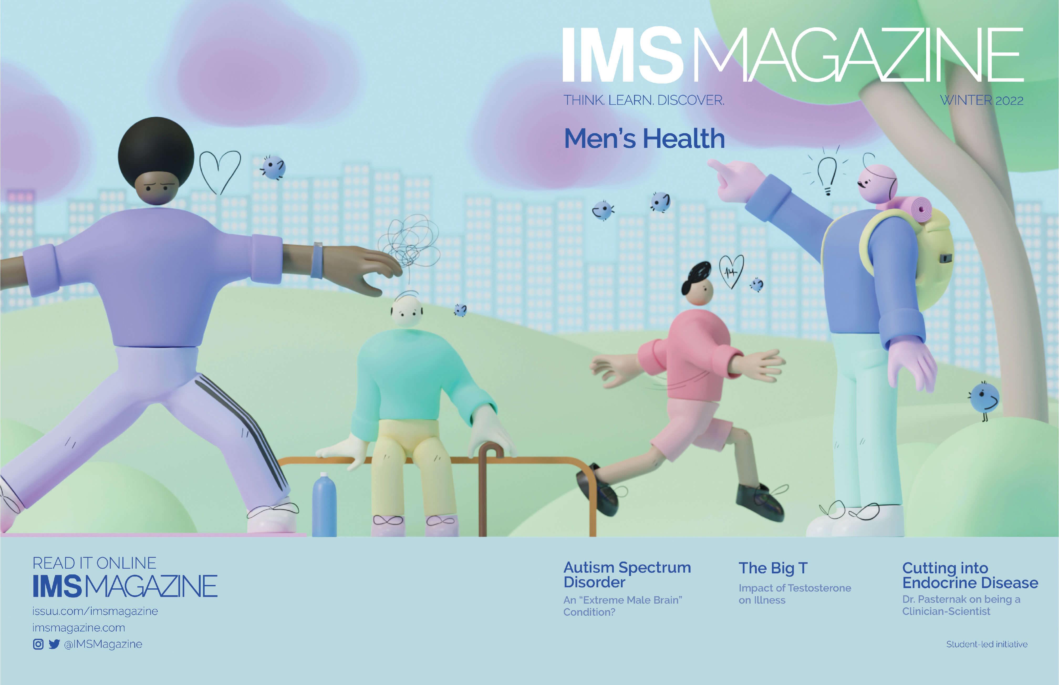 Final cover image for IMS magazine Winter 2022 on men's health