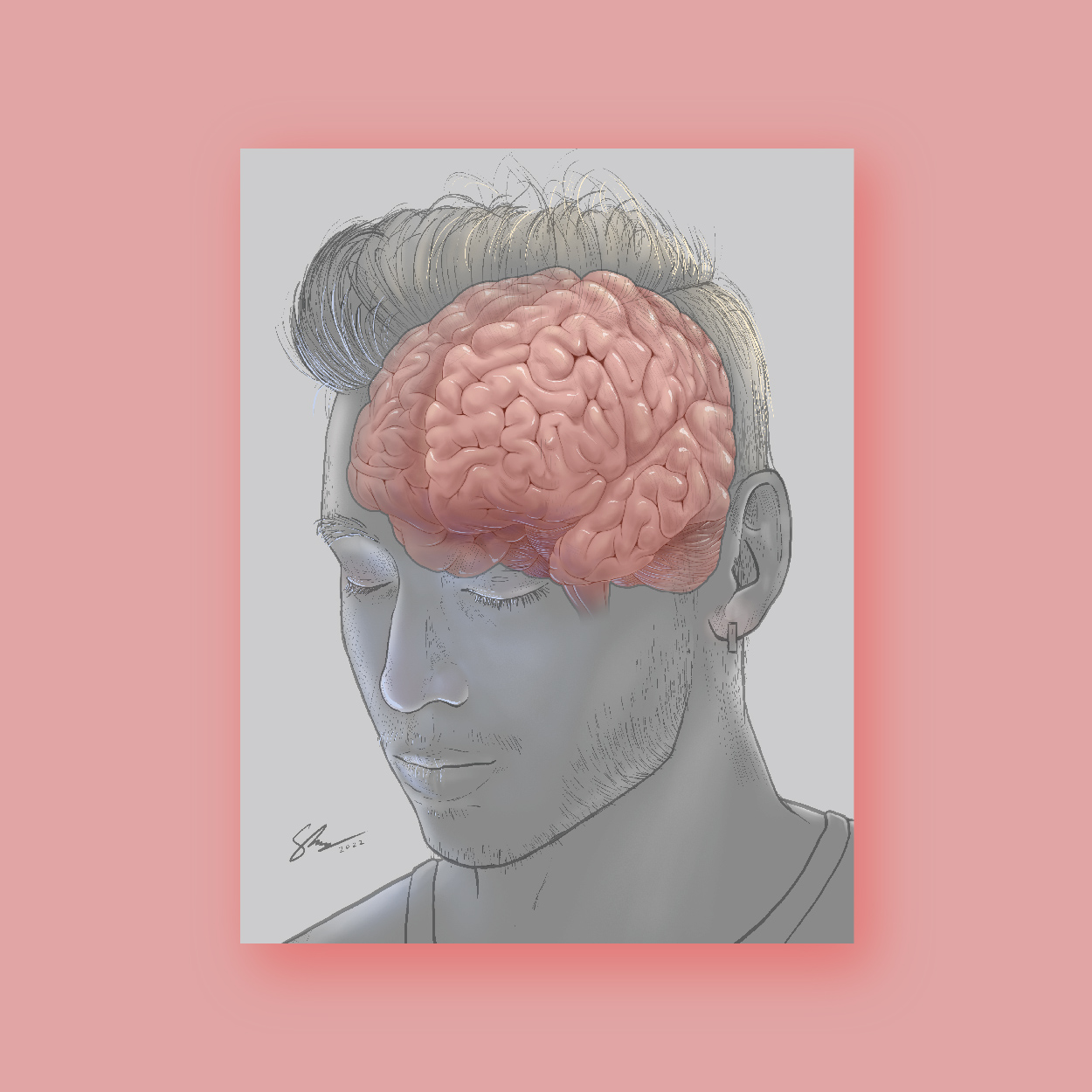 Thumbnail for self-portrait brain